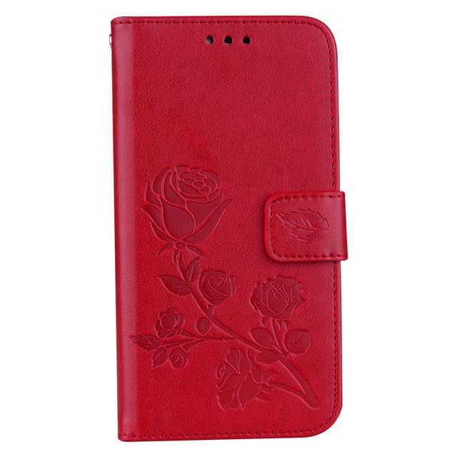 phone Cases - Huaweis HONORs 6A Case Flip Luxury Leather Fashion Silicone Back Cover For Huaweis HONORs 6A 6 A Honor6A DLI-TL20 DLI-AL10 Case (Red)