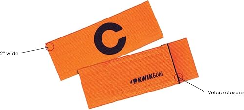 Miniatura 2 de Kwik Goal Captain "C" Banda de capitán para brazo.