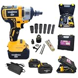 Chave de Impacto 48V, Parafusadeira e Furadeira Recarregável Bivolt com 2 Baterias de 2000mAh, Velocidade de até 2300 RPM – Ferramenta Versátil para Uso Profissional e Doméstico.