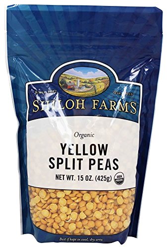 Shiloh Farms Organic Yellow Split Peas - Bulk 6 Count of 15 Oz, Naturally Nutty and Creamy, Certified Organic, Perfect for Gourmet Dishes