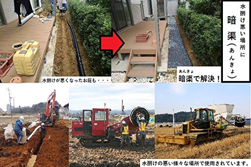暗渠排水パイプ Φ60×50ｍ 有孔管 (キャップ・ソケット各1ケ付きです) 暗渠パイプ 直径60mm 50m 有孔 キャップ付 ソケット付 PE暗渠排水管 穴