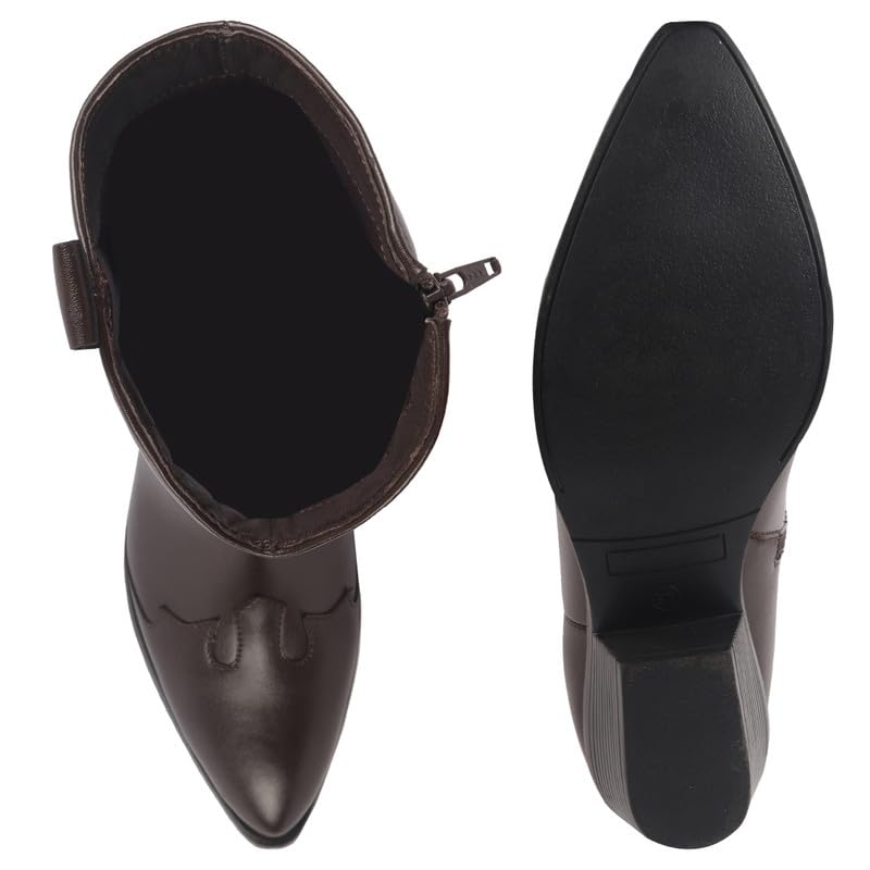Image of FAUSTO Women Flared Heel Boots