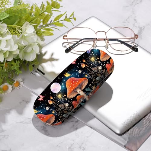Image of Glasses Case Hard Shell,Portable Protective Eyeglasses Case, Eyeglass Holder Box with Cleaning Cloth,for Women Men