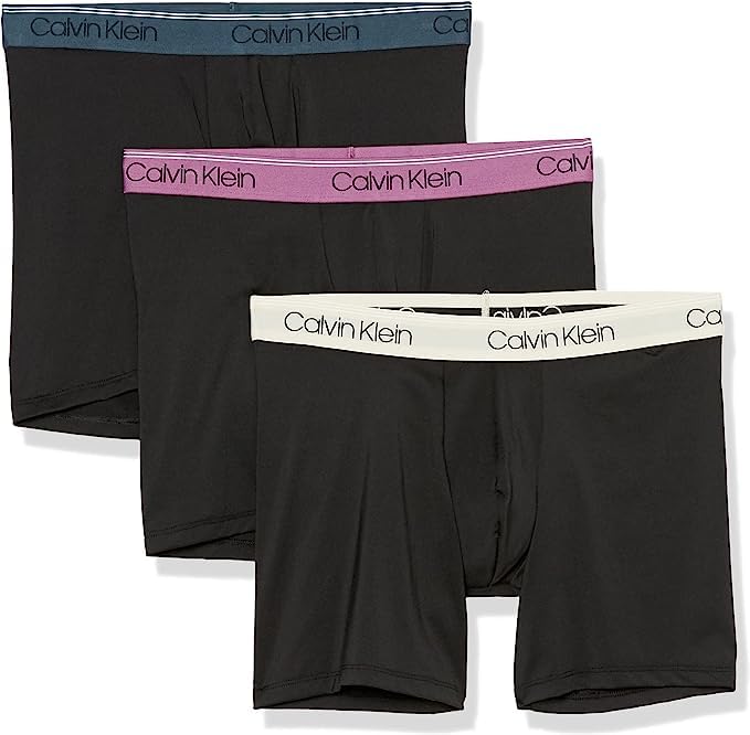 Calvin Klein Micro Stretch Boxer Brief 3-Pack Amethyst/Silver Birch/Midnight Navy 2XL (44