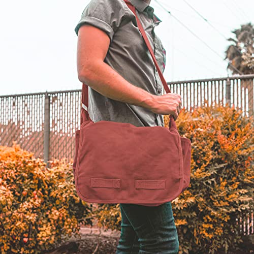 Image of Sweetbriar Classic Messenger Bag - Vintage Canvas Shoulder Bag for All-Purpose Use