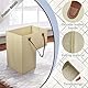 Treppenkorb,Treppenkorb stufenkorb,Treppenkörbe L-Form,Treppenkorb rattan mit kunstleder-griffen,Stufenkorb lagerung für Wäsche, Spielzeug,für alle Treppen in Standardgröße(Beige)
