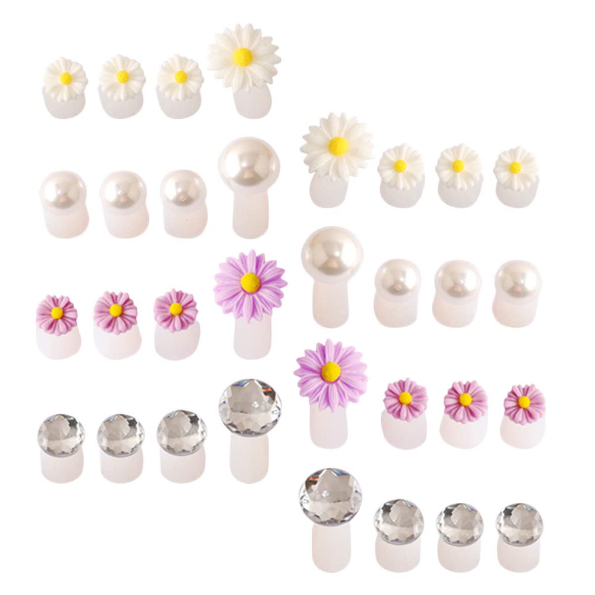 PartyKindom 32Pcs Portable Toe Separators for Nail Art Manicure Tool with Unique Designs for Home Salon Use and Toe Dividers for Pedicure and Nail Decoration