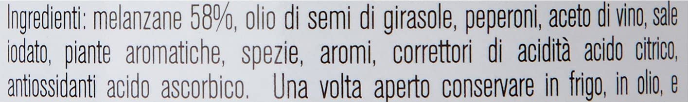 3 filetes de berenjena D'Amico Melanzane A Filetti en vaso, talla 280