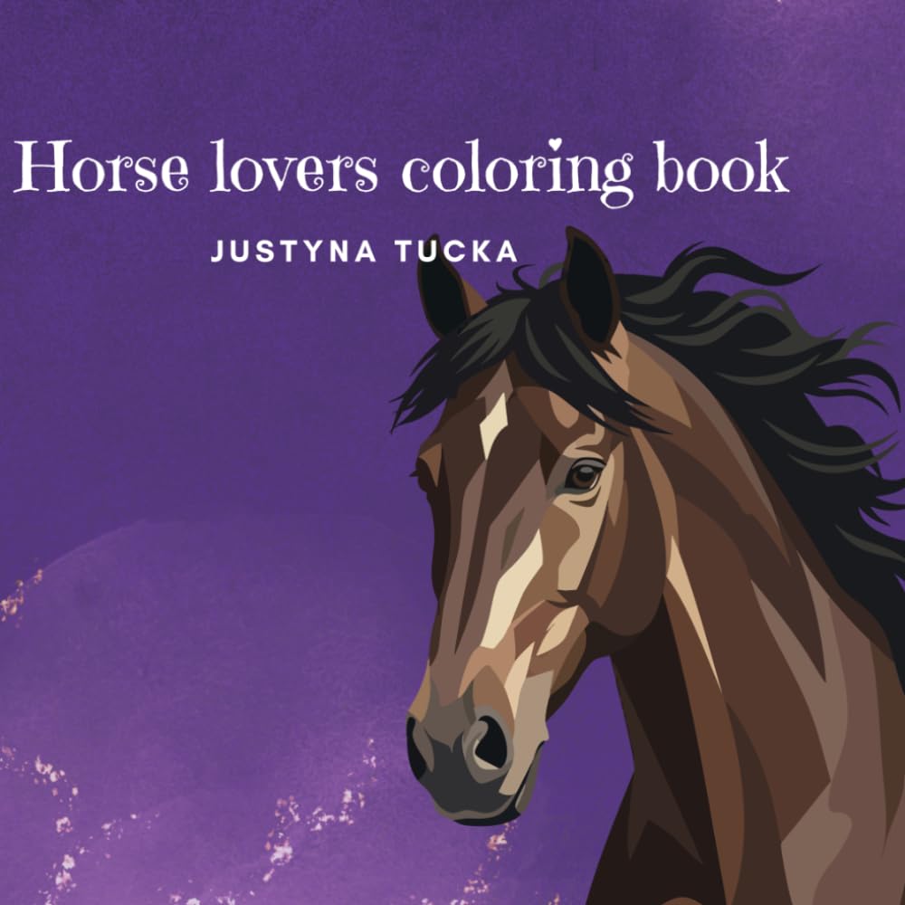 Horse lovers coloring book