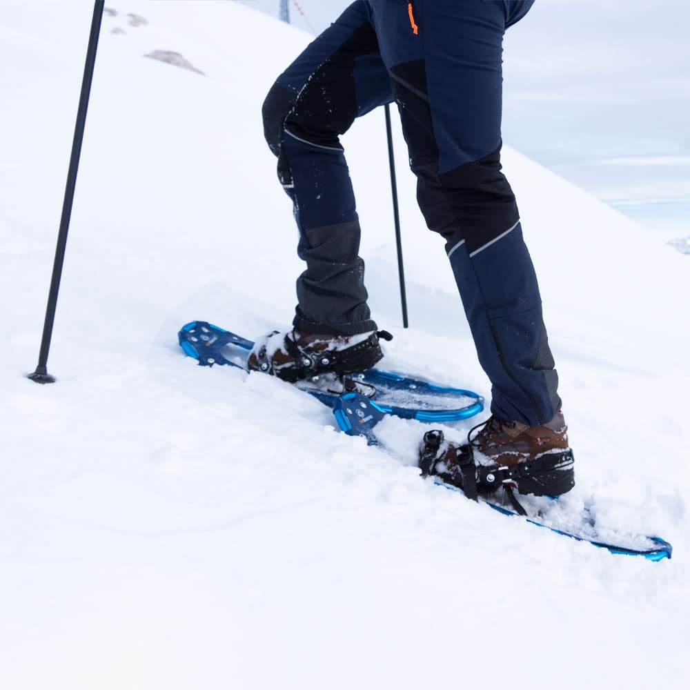 outdoorer leichte Schneeschuhe SnowHiker – Aluminium-Rahmen-Schneeschuhe Classics mit Ratschenbindung für Damen und Herren