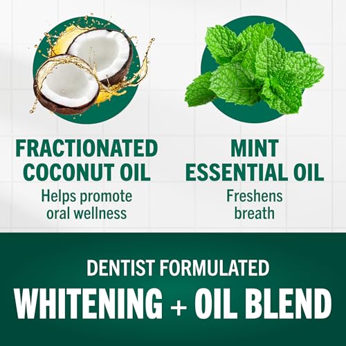 TheraBreath Whitening + Oil Blend Oral Rinse, Smooth Mint, 16 fl oz - image 2