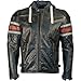 Produktbild Richa Toulon Lederjacke mit Kapuze schwarz/rot 60 - Motorradjacke