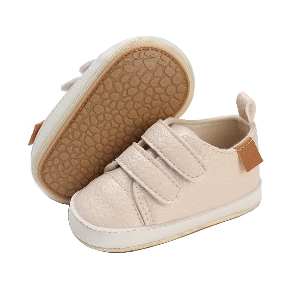 Newborn Baby Girls Boys Canvas Sneakers Soft Rubber Sole Infant Toddler Anti-Slip First Walkers Crib Shoes