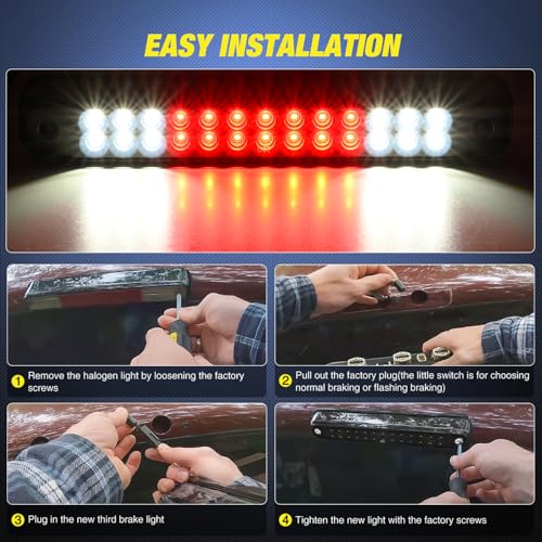 Image of Nilight Third Brake Light for Chevy GMC C /K Series 1500 2500 3500 94-00