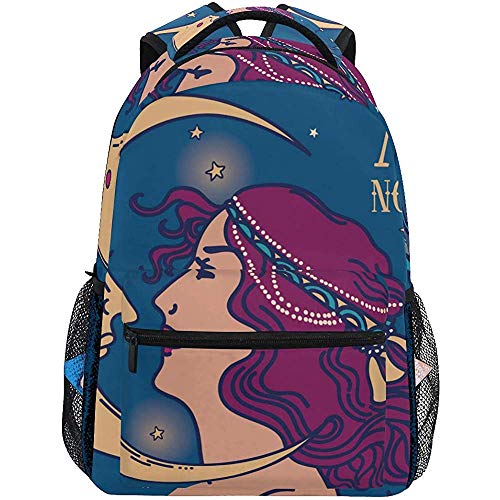 Preisvergleich Produktbild Beating Heart Schöne Poster jugendstil Frau leichte Schulrucksack Studenten hochschultasche Reise wandern Camping Taschen Casual Rucksack