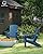 GREENVINES Adirondack Chairs Set of 4 | HDPE Plastic | Oversized Fire Pit Chair | All Weather | Blue | Poly Lumber | for Outdoor Deck Backyard Patio Garden