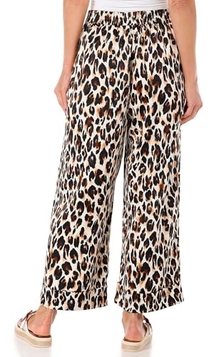Nine West Womens Wide Leg Leopard Print Pants2