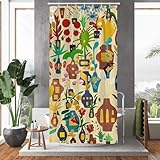 Photo Gallery hopomoon tenda da doccia artistica retrò con fiori in stile bohémien con motivi astratti di piante tropicali e ceramica tenda da doccia decorazione bagno 90 x 180 cm con 12 ganci Photo Gallery hopomoon tenda da doccia artistica retrò con fiori in stile bohémien con motivi astratti di piante tropicali e ceramica tenda da doccia decorazione bagno 90 x 180 cm con 12 ganci