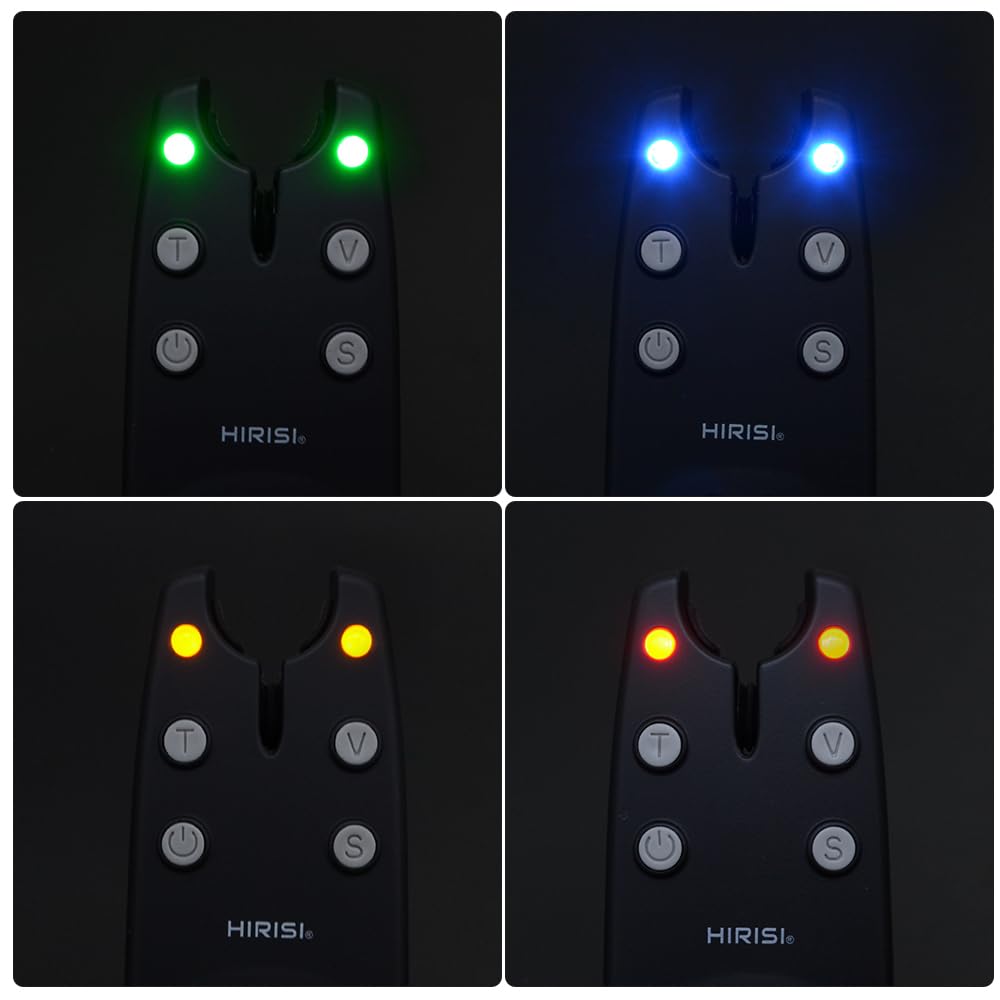 Hirisi Tackle Juego de alarma de pesca inalámbrica B1236