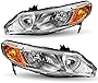 TUSDAR 4-Door Sedan Headlight Assembly Set Compatible with 2006-2011 Honda Civic Driver & Passenger Side