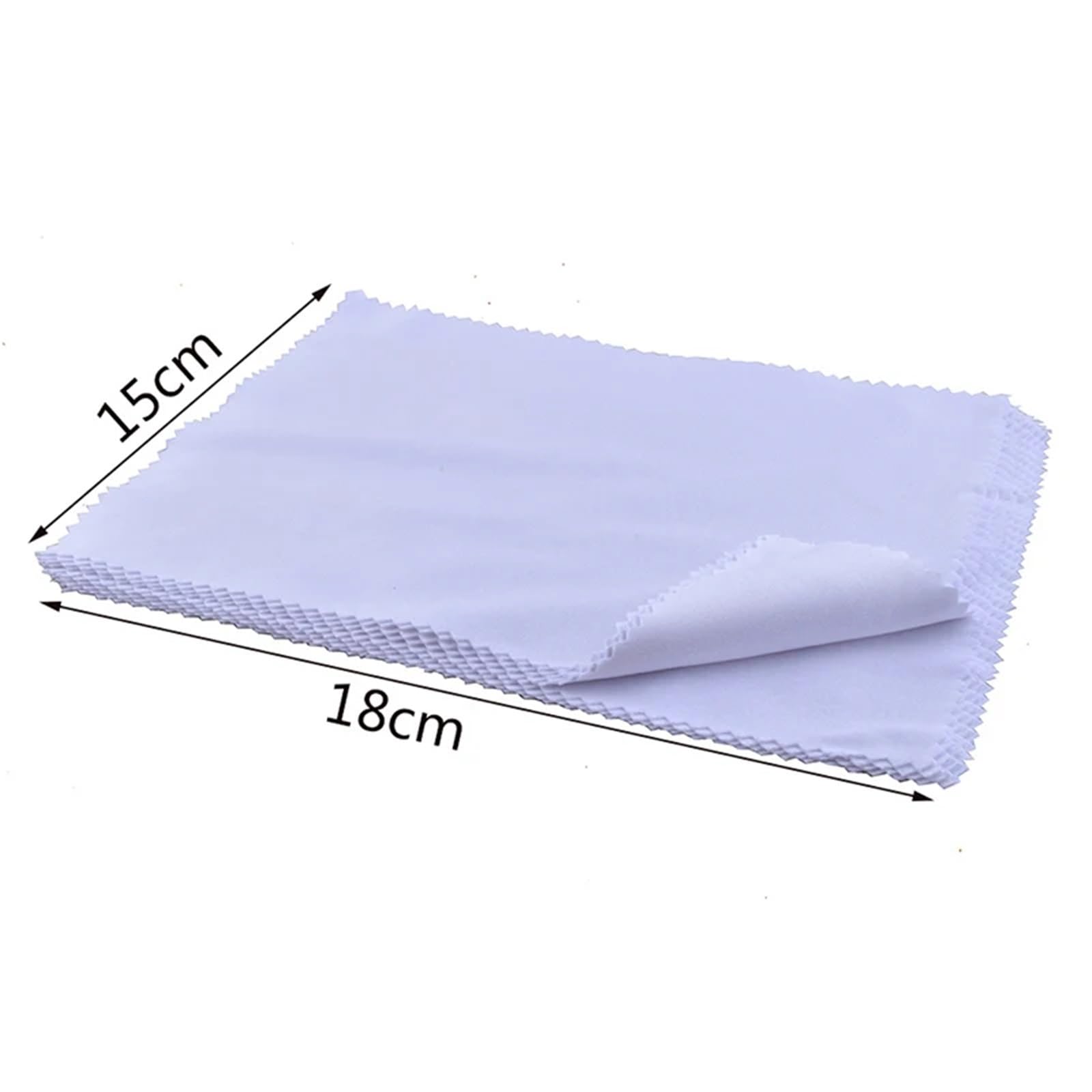 Paño de limpieza de microfibra para gafas, paquete de 50/100 toallitas para lentes, 15 x 18 cm | Paño limpiador de gafas sin pelusa para manchas, polvo y grasa. Microfibra suave, segura para lentes.