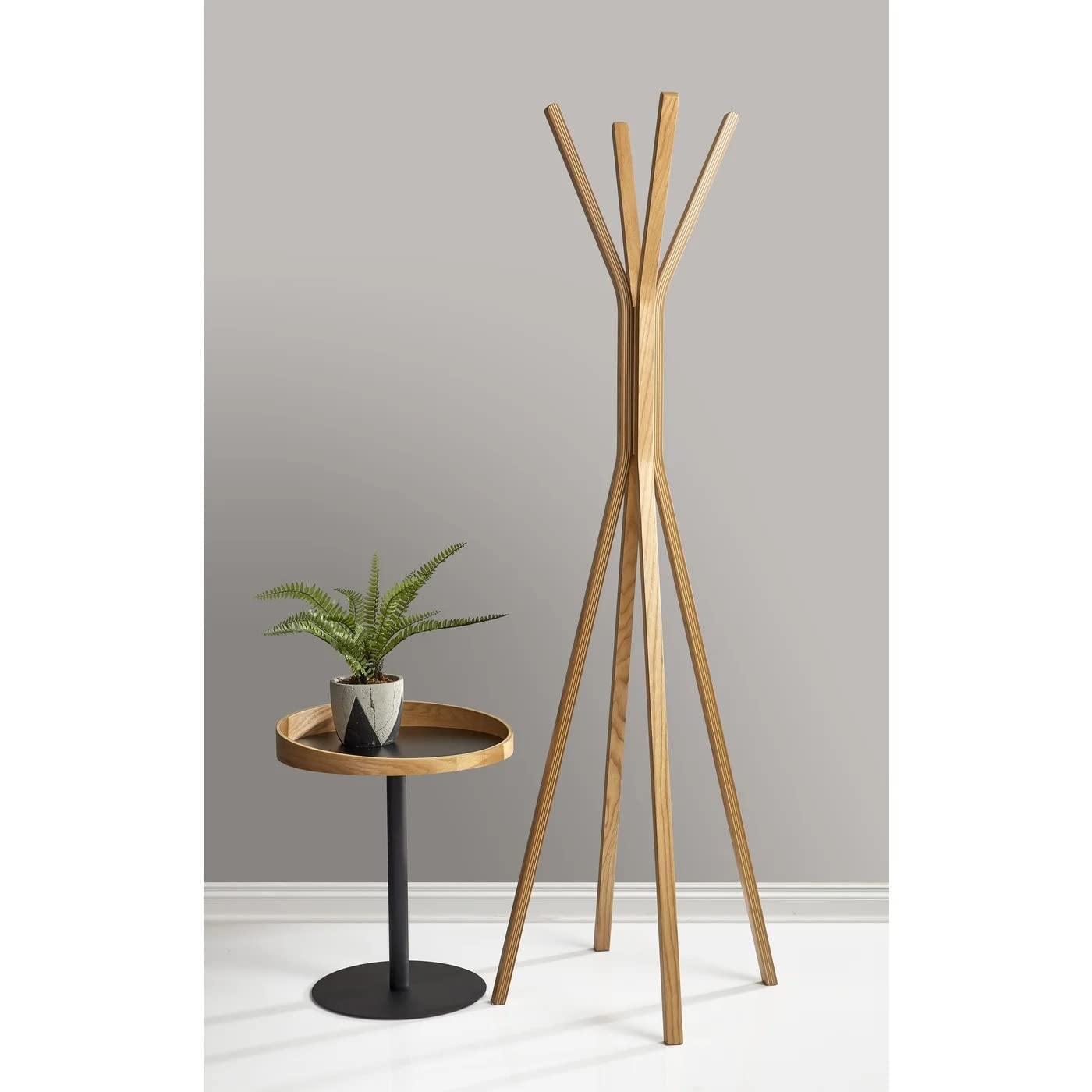 Amazon.com: Adesso Toby Coat Rack with Natural Oak Finish – Space