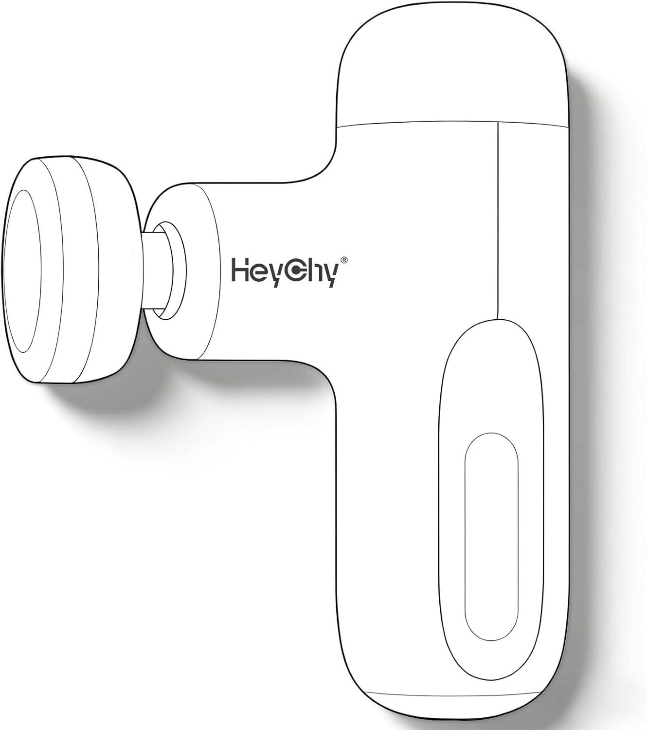 Massage Gun with Heat Function, 5 Adjustable Speed & 5 Massage Head for Deep Tissue Pain Relief, Portable Muscle Massager for Athletes, Compact Percussion Gun