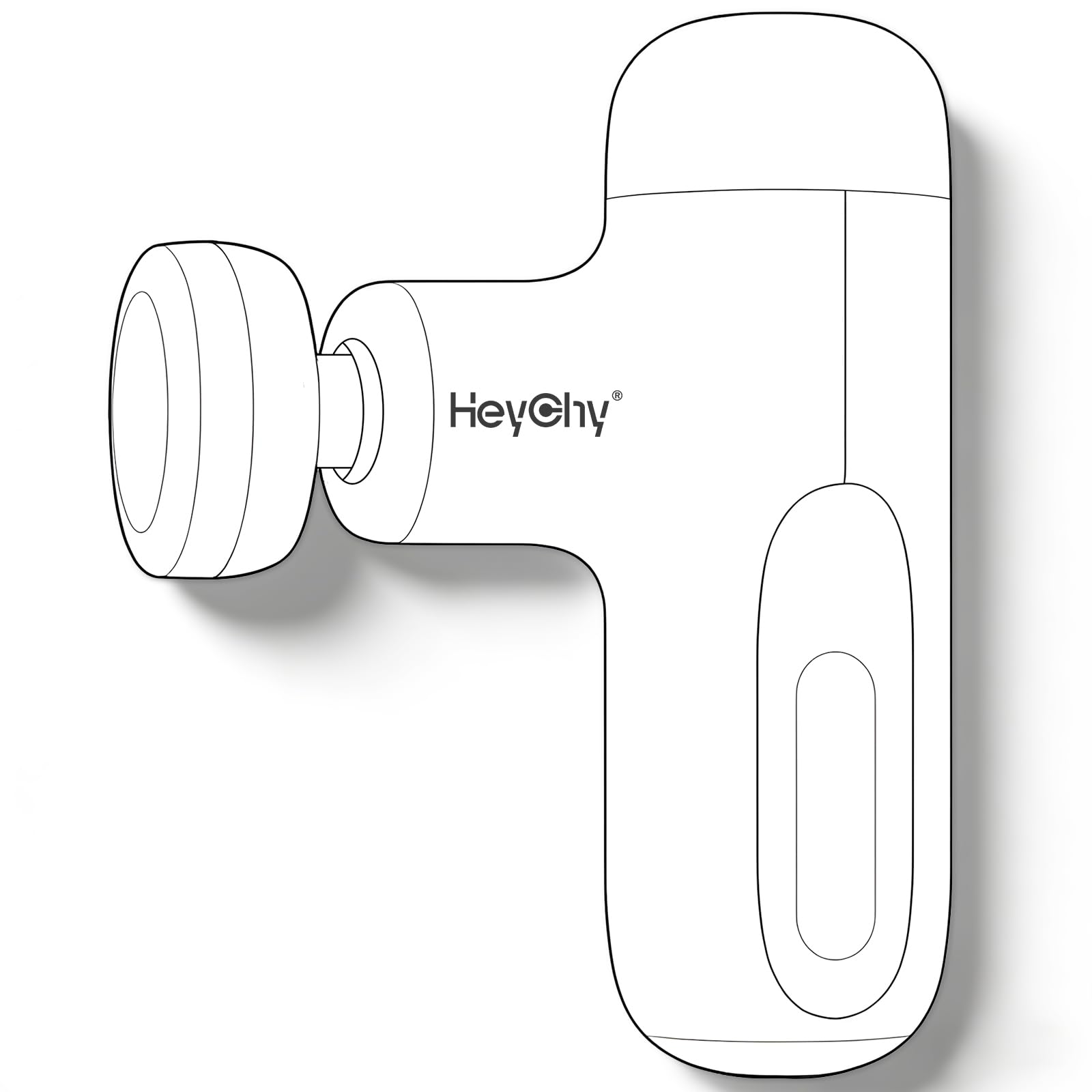 HEYCHY Percussion Deep Tissues Muscle Massager with Good Gift(White)