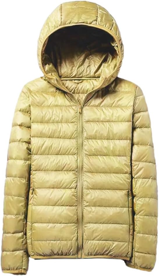 keusyoi Women Ultra-Light Thin Down Jacket Winter Short Warm Down Coat Parka Female Portable Outerwear Plus Size