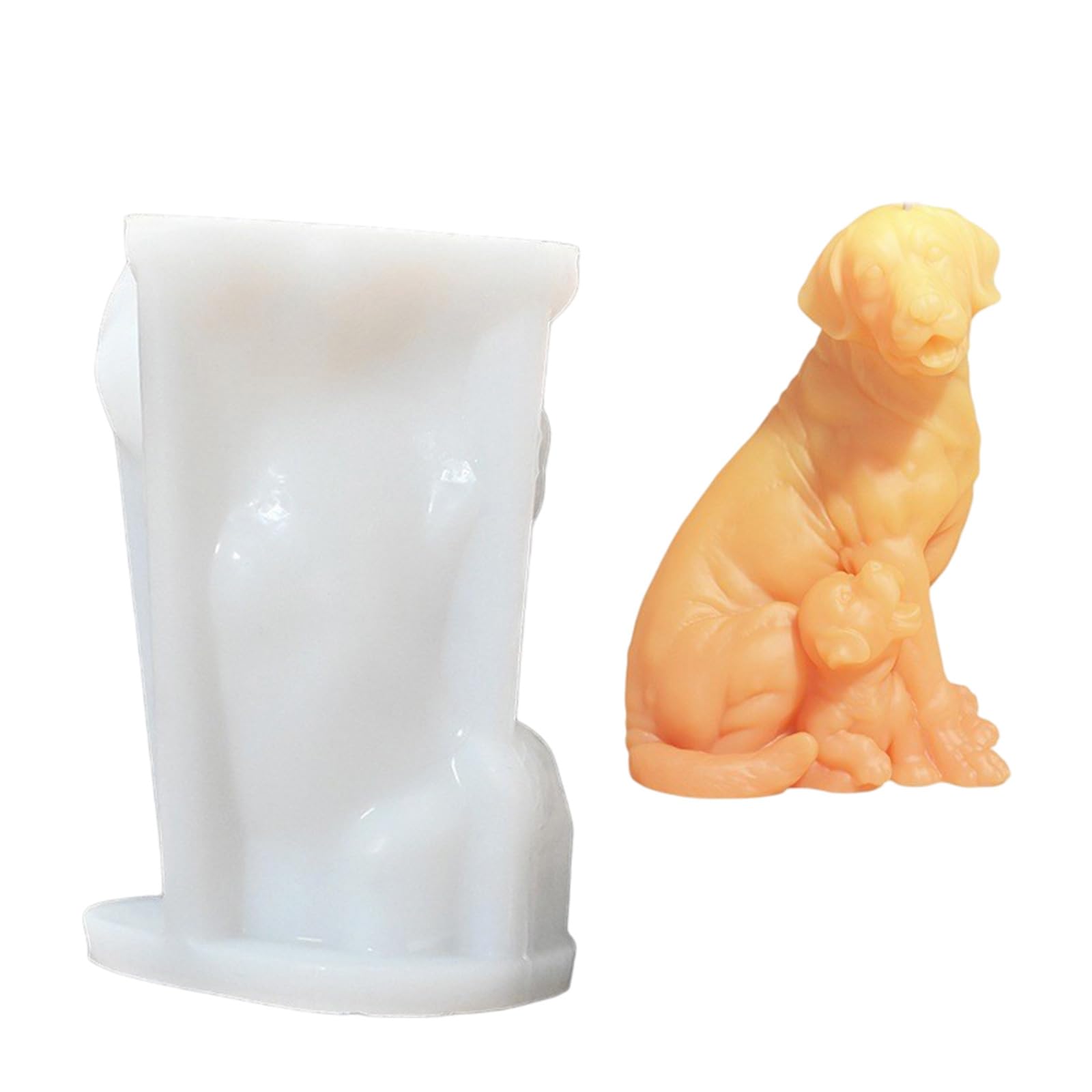 LUCKGONI Dog Shape Silicone Multipurpose Animal Silicone Mould for Resin Casting Handmade Candle Soap Gypsum Figurine