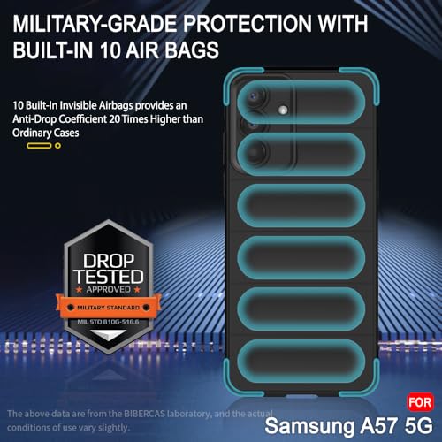 Image of TheGiftKart Back Cover for Samsung Galaxy A57 5G Case | ShockProof Military Grade Protection | Micro-Fibre Cloth On Inner Side | Liquid Silicon Case | Anti-Slip Grip Galaxy A57 Back Cover (TPU, Black)