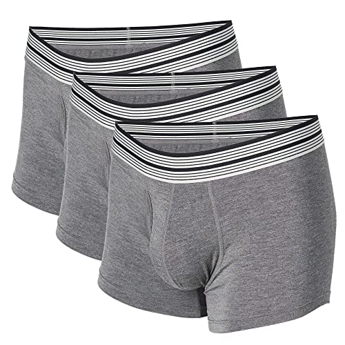 Mr. Davis Men's Trunks Cut Boxer Brief Underwear - Breathable and Supportive 3 Pack