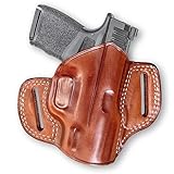 Premium The Ultimate Leather OWB Pancake Holster Open Top fits, Springfieldd Hellcat 9mm 3'', Right Hand Draw, Brown Color #1524# Premium The Ultimate Leather OWB Pancake Holster Open Top fits, Springfieldd Hellcat 9mm 3'', Right Hand Draw, Brown Color #1524#