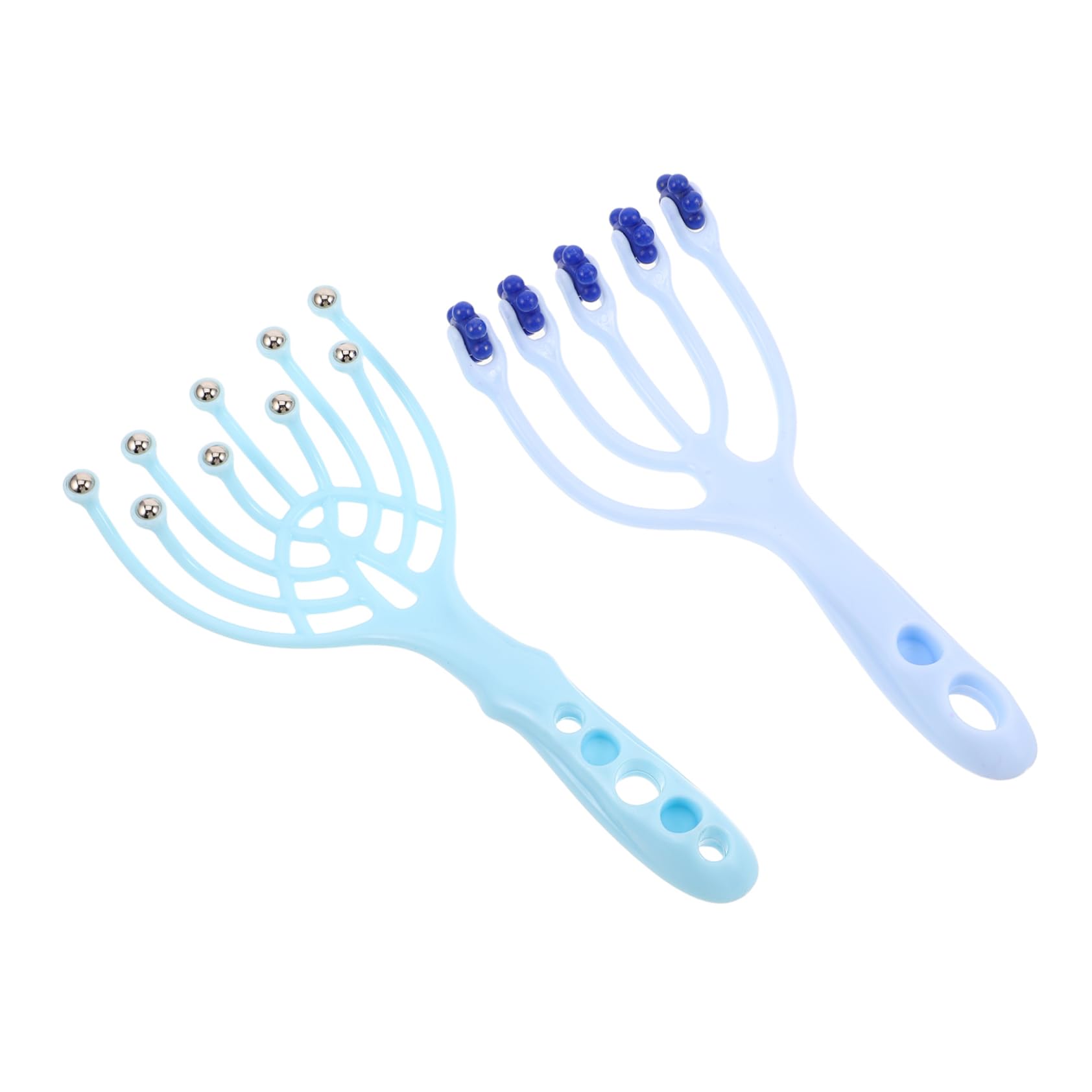 IWOWHERO 2pcs Scalping Massage Comb Manual Head Massager Rolling Ball Scratcher for Relaxation Head Spa Equipment