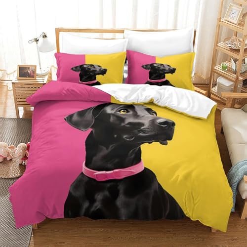 Parure de Lit Chat Noir 3D Finition Super Douce 200x200 - 3