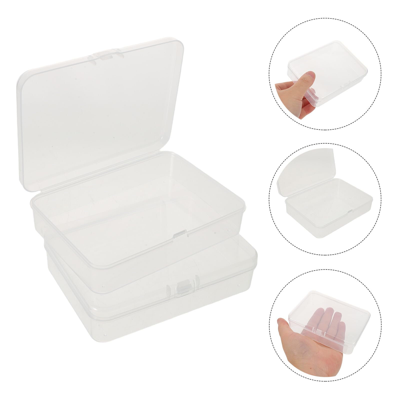 Didiseaon Scatole Porta Pastelli Impilabili Trasparenti con Coperchio, Set da 24 Contenitori in Plastica Dura, Mini Astucci per Organizzazione Cancelleria Scolastica e Stoccaggio Pennarelli