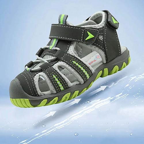 Generic Boys Girls Sport Water Sandals Closed Toe Outdoor(Toddler/Little Kid/Big Kid) Kids Casual Sandal Beach Sandals4