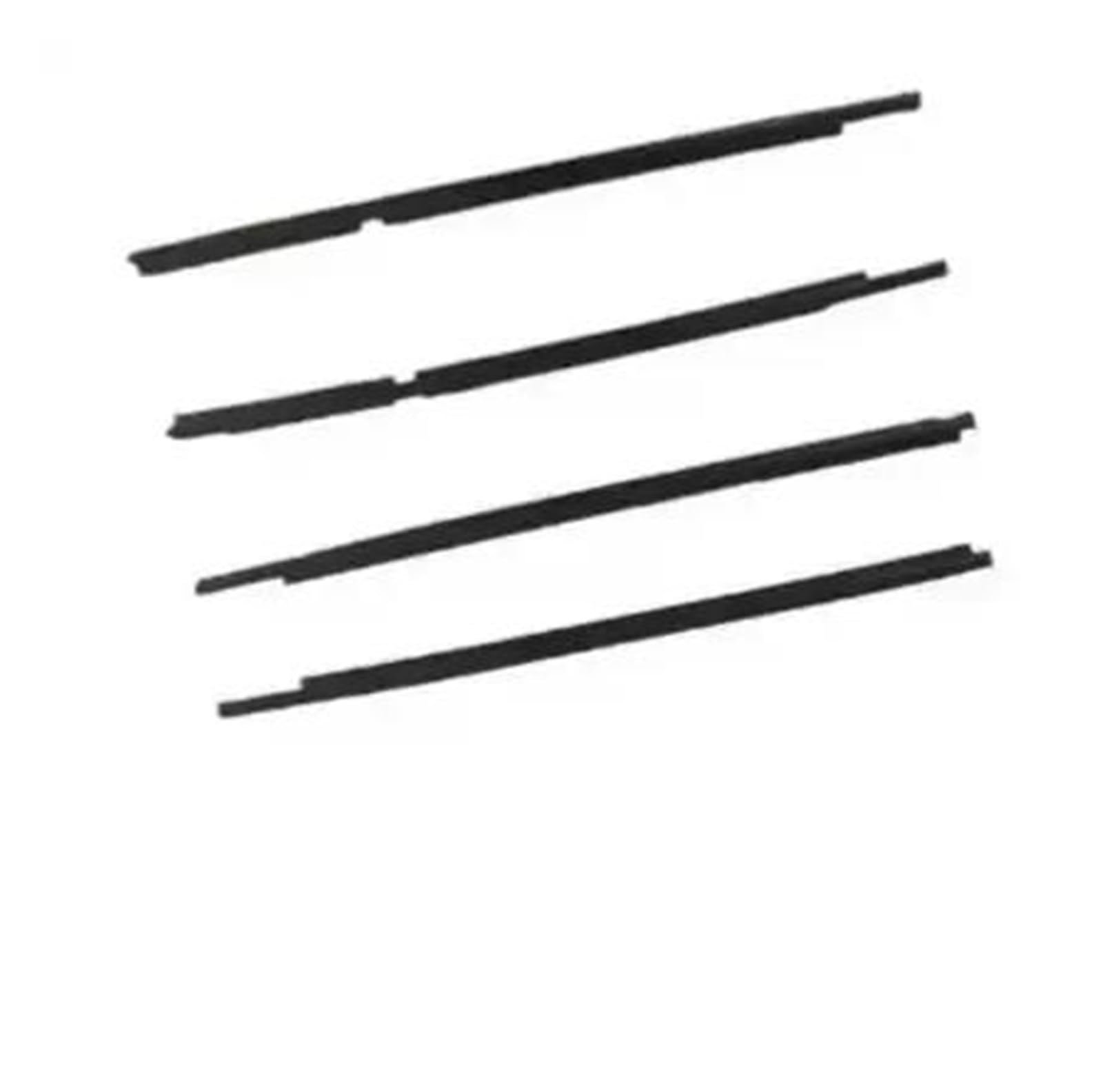 Automóvil Tira Sellado Goma Para Nissan Para Patrol Y61 1995-2005 Burlete Protector Sello Goma 82820-VB000 4 Piezas Moldura Negra Línea Correa Puerta Y Ventana