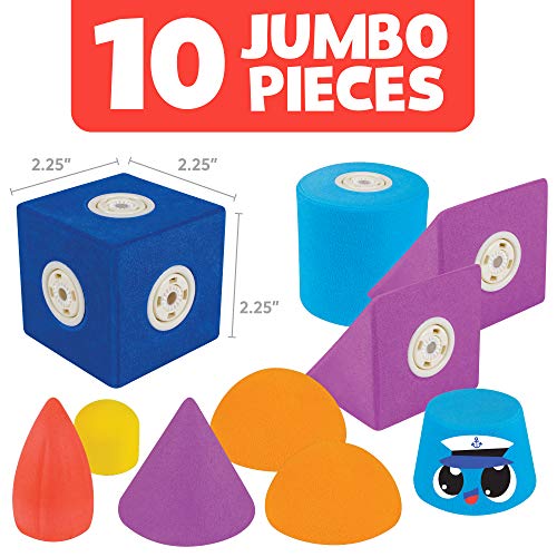 Blockaroo Magnetic Foam Building Blocks - STEM Construction Toys for Boys and Girls, Soft Foam Blocks Develop Early Learning Skills, The Ultimate Bath Toys for Toddlers & Kids - Speed Boat Set
