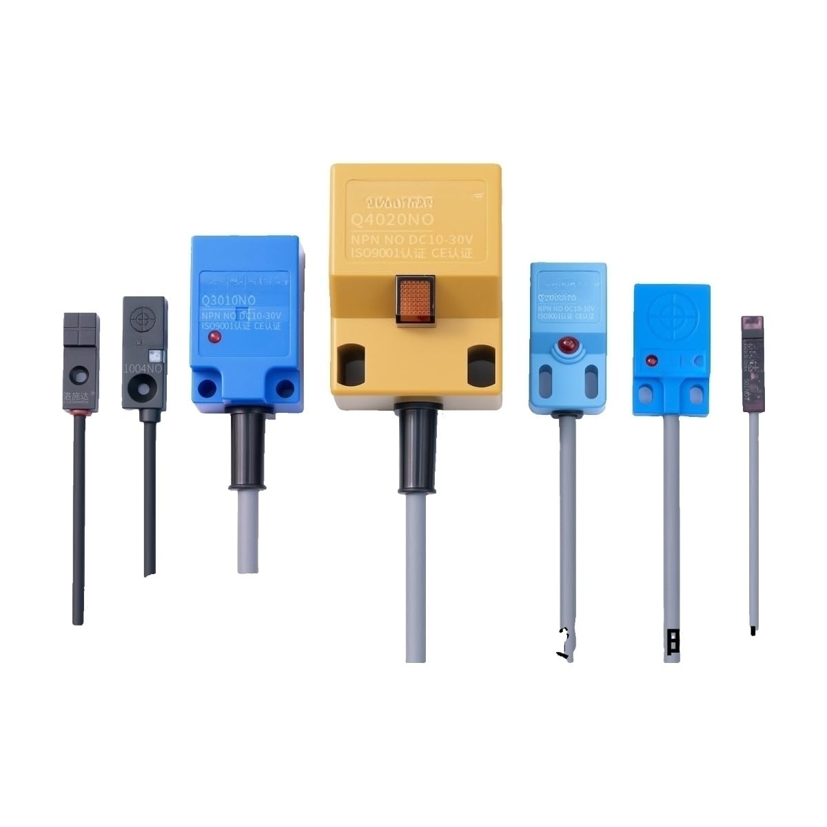 interruptor de proximidad inductancia cuadrada tres hilos npn pequeño sensor(Q5 T type 1mm NPN NO)