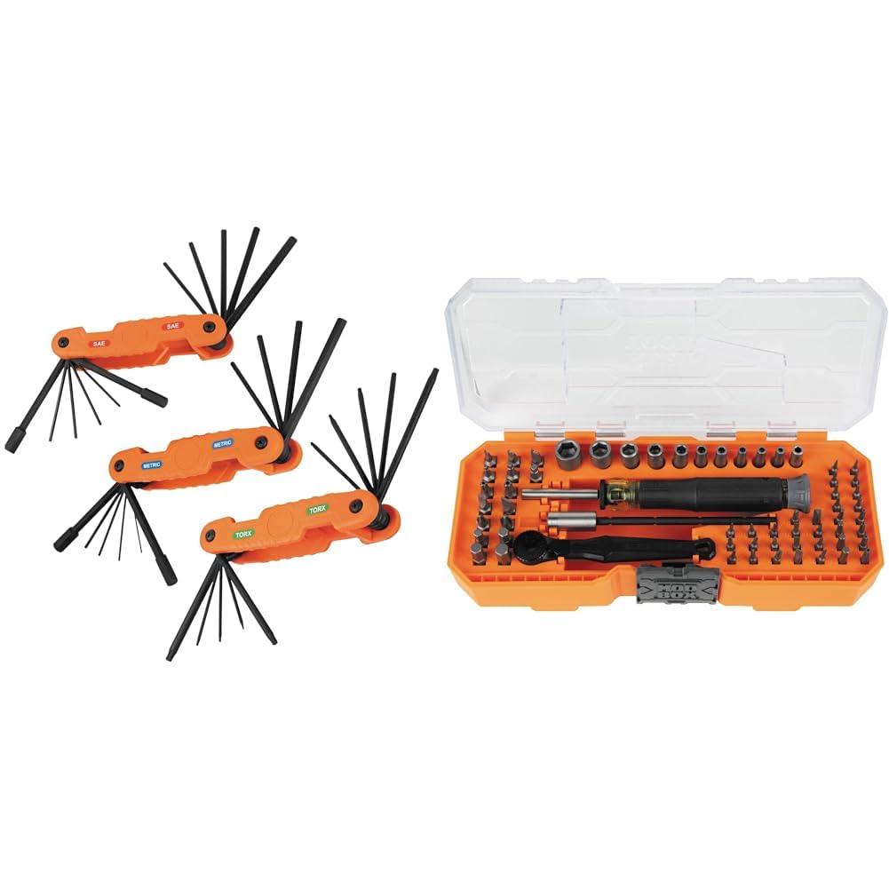 Klein Tools 70553 31-Piece Pro Folding Hex Key Set with Klein