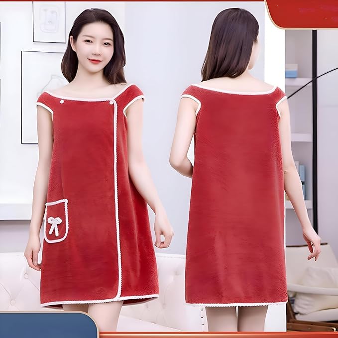 Image of MORADO� Microfiber Bathing Wearable Magic Towel /Bath Towel /Beach and Spa Bathrobe /Bathroom Towel Dress with Straps for Girls & Women 300 GSM