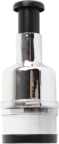 Vista 4 de Picador de alimentos, manual de acero inoxidable, cortador de cebolla portátil para verduras, ensalada, lechuga, chile, tomate