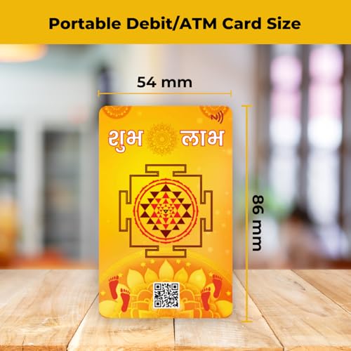 Maa Laxmi Ji Shree Yantra NFC & QR Code Card with Charan Paduka by tinydabba - 4