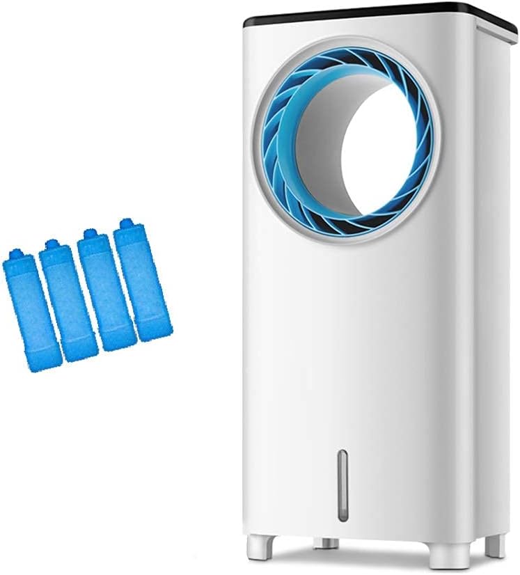 Air Cooler for Home Office Evaporative Coolers Evaporative Cooler Portable Air Conditioner Fan 3 Speed with Remote Control Conditioner Super Humidifier Misting Fan for Home Office Bedroom(Wh