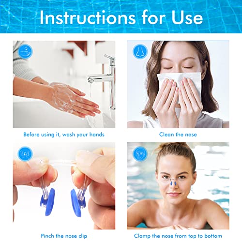 image for Lemon Legend Swimming Nose Clip, Silicone Waterproof Pool Nose Plugs f