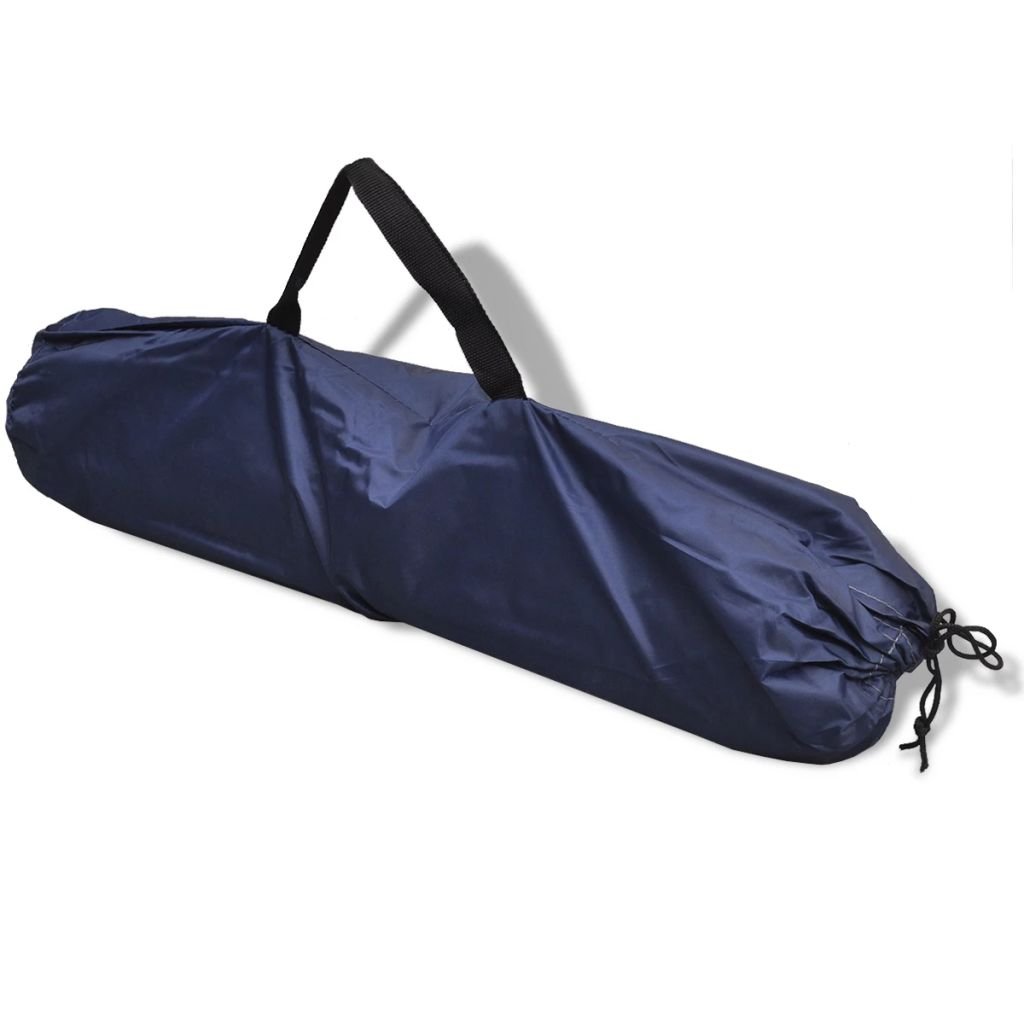 yorten Duschzelt Umkleidezelt Toilettenzelt Kabinenzelt mit 2 Ablagefächern Bodenloses Design Blau 130 x 130 x 210 cm (B x T x H)