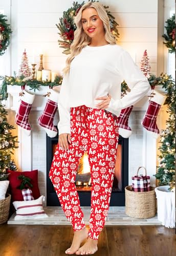 Deerose Women Halloween Pajama Pants Elastic Waist Drawstring PJ Pants with Pockets2