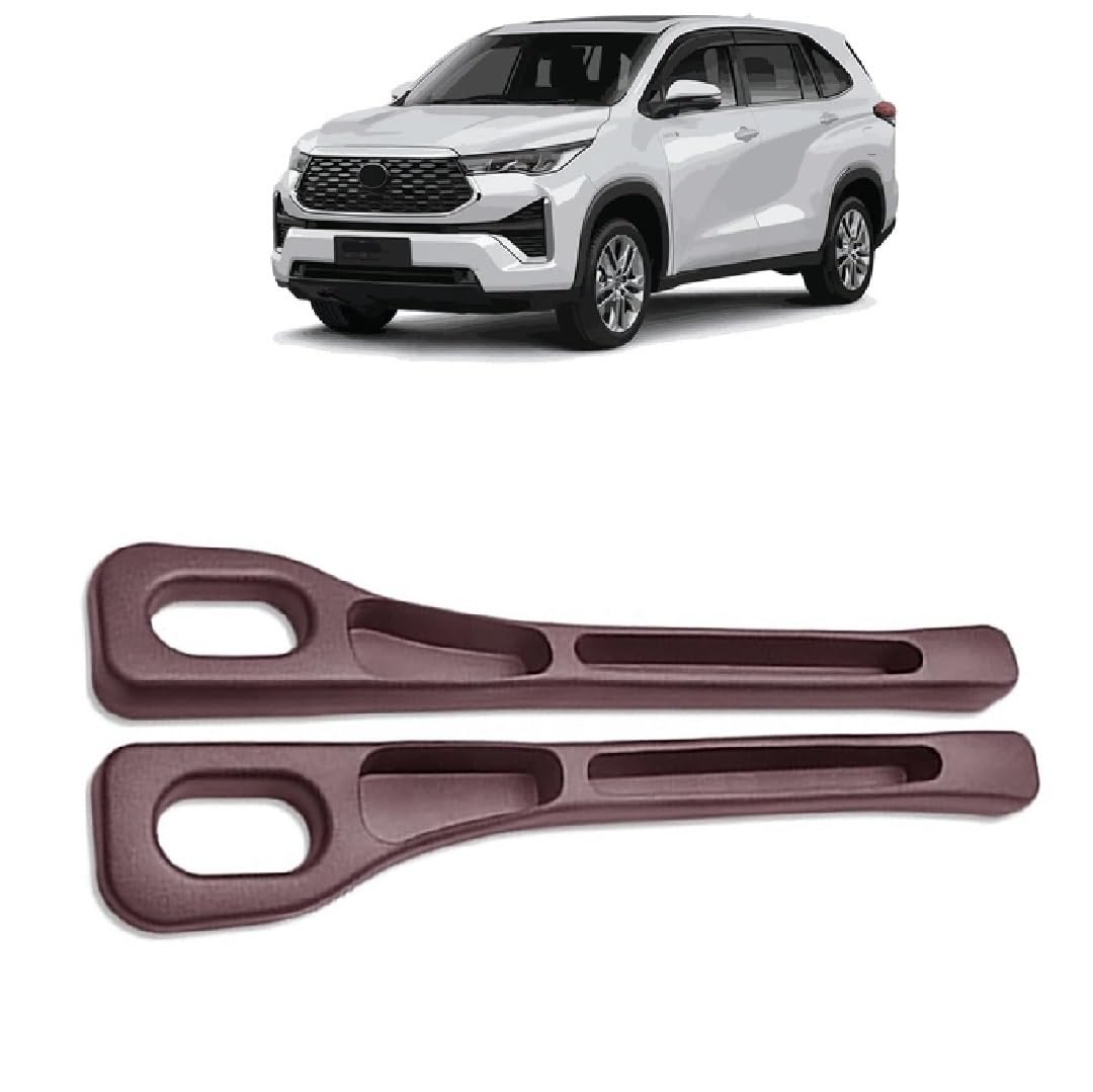 Car Seat Gap Filler Strip | Universal Car Seat Side Crevice Storage Filler Pad | Prevents Items from Falling Between Seat & Console | Premium PU Leather Design for Innova Hycross (Set of 2, Brown)-image-45