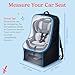 J.L. Childress Padded Backpack Car Seat Bag - Car Seat Travel Bag for Airplane, Cover Fits Most Baby & Infant Carriers & Boosters, Airport Accessories for Gate Check or Baggage Check - Ultimate, Black